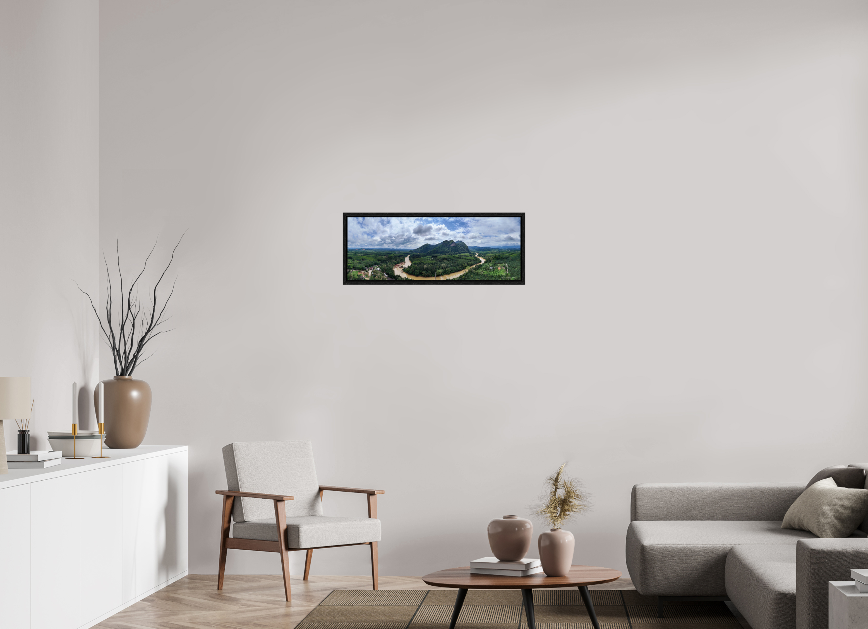 82,7 x 30 cm, Floater Frame Heart of the Hills – Theppitak Mountain, Surat Thani