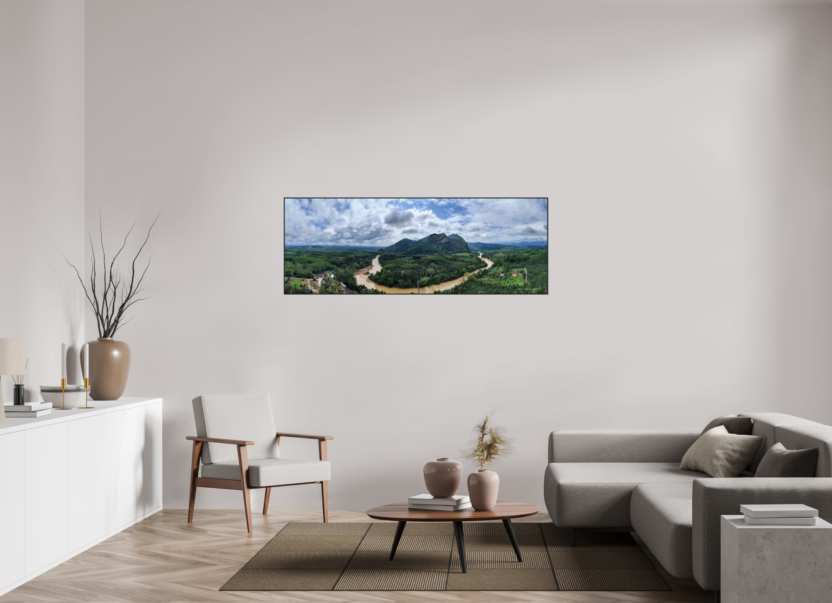 165,4 x 60 cm, canvas Heart of the Hills – Theppitak Mountain, Surat Thani