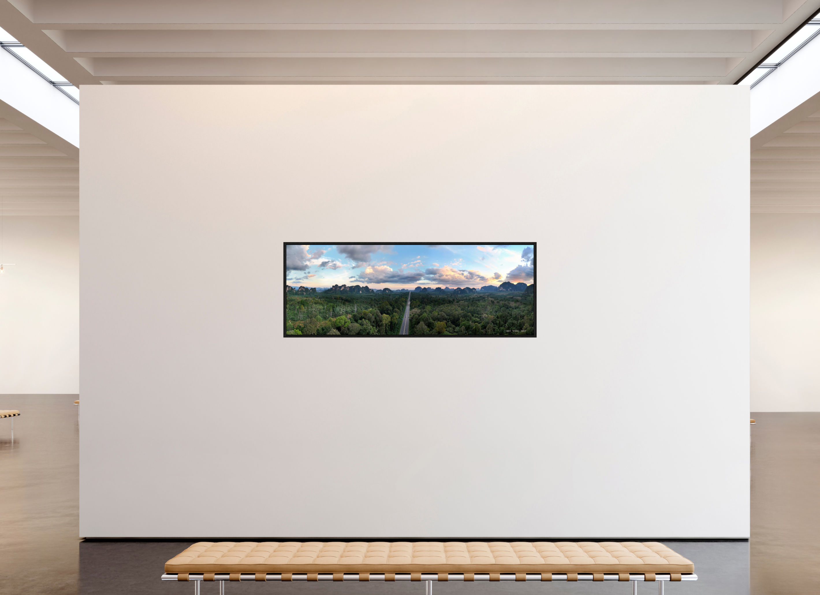 193 x 70 cm, Floater Frame Eternal Passage – Jungle Road at Dusk, Krabi