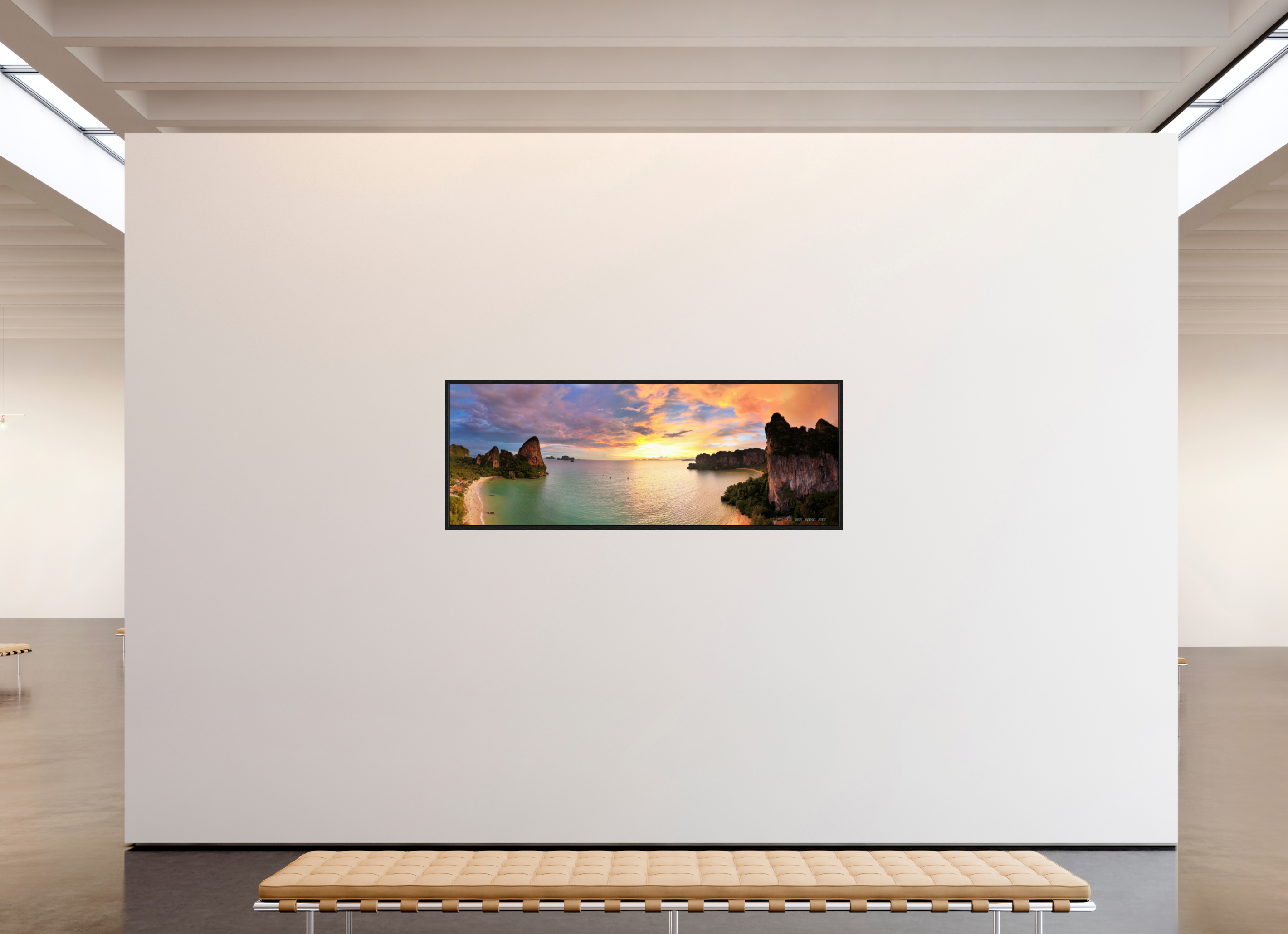 193 x 70 cm, Floater Frame Twilight’s Masterpiece – The Sunset at Railay Beach, Krabi