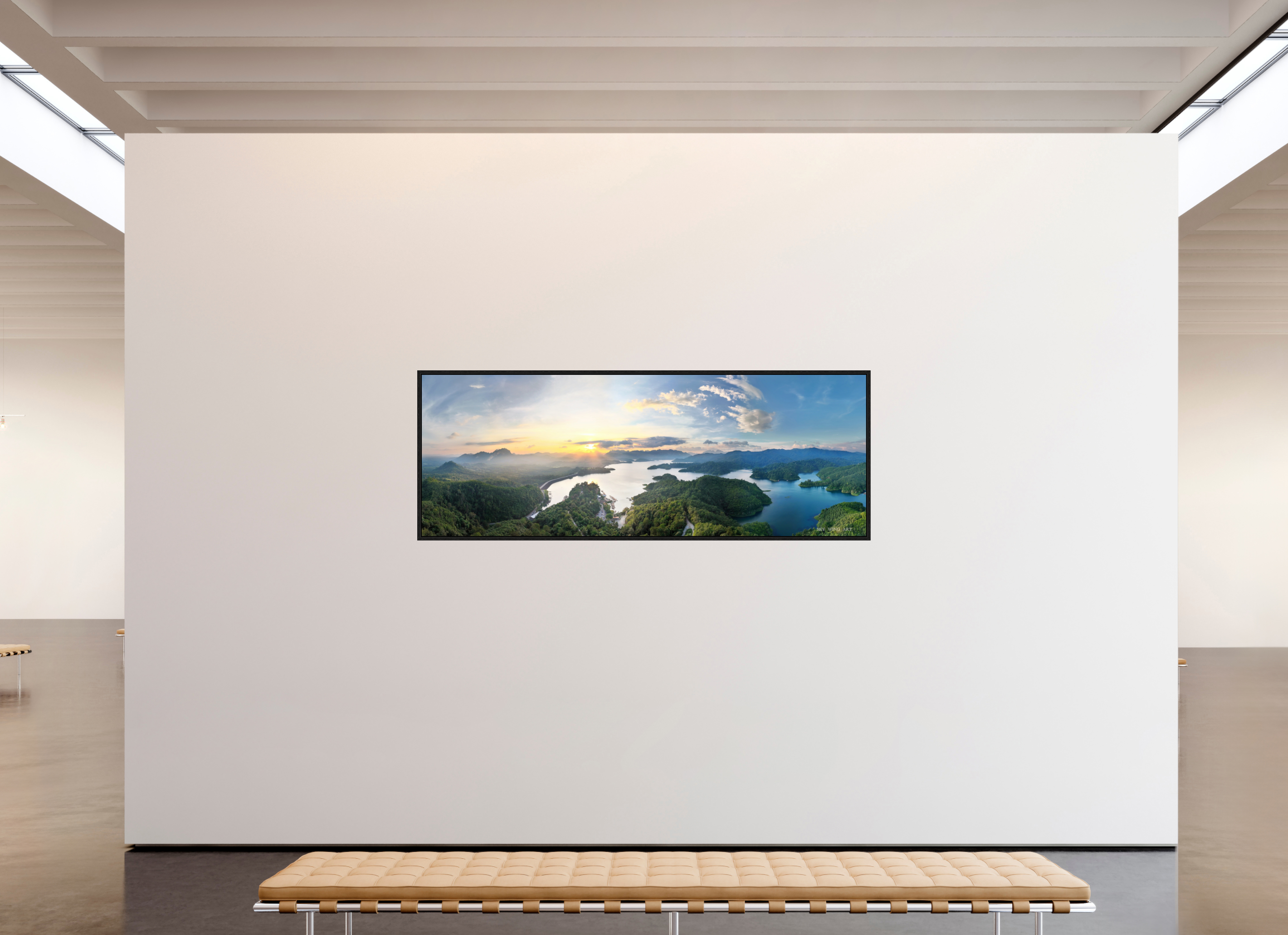 220,6 x 80 cm, Floater Frame Whispering Lagoon – From the Hidden Viewpoint, Khao Sok