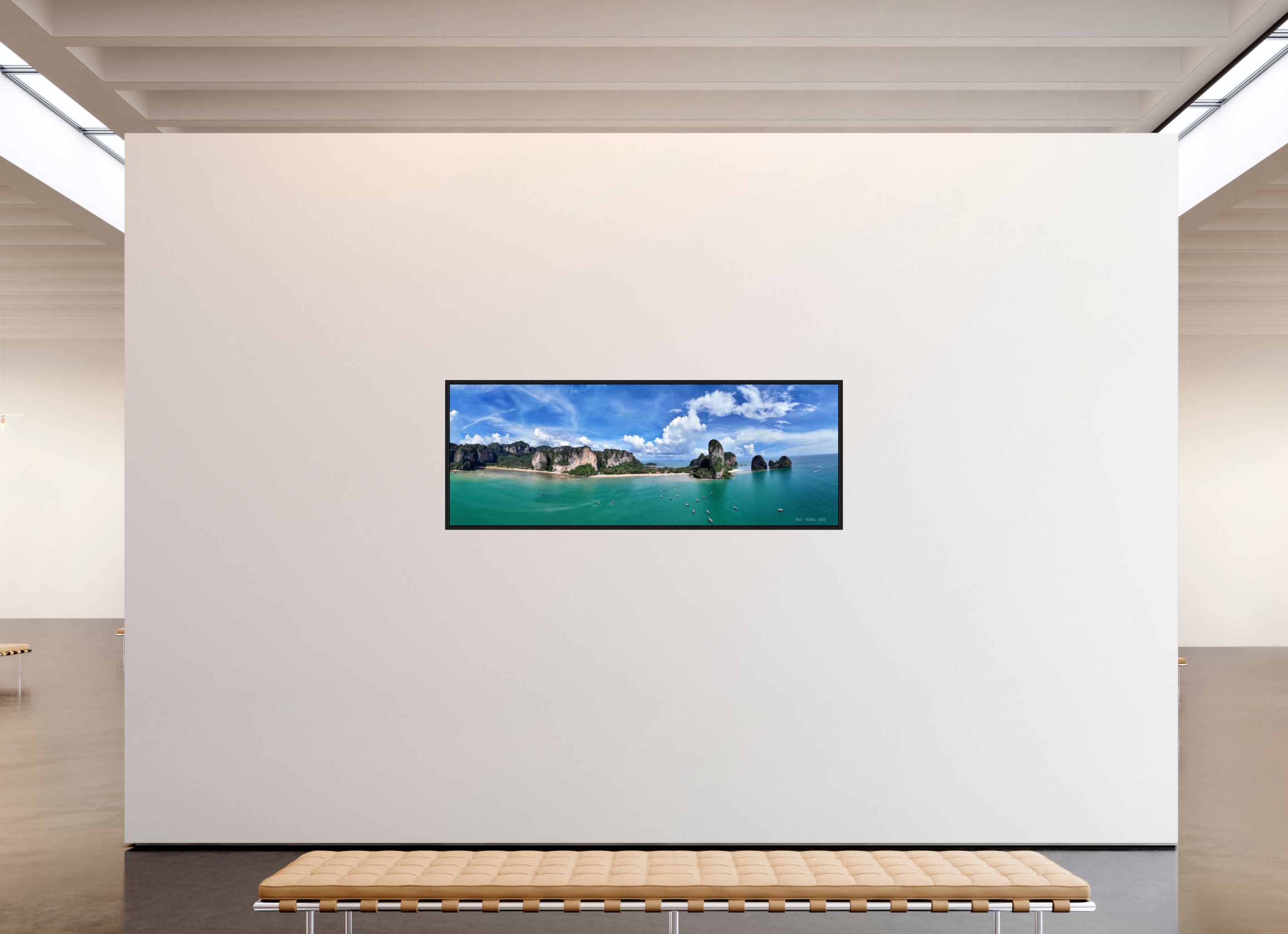 193 x 70 cm, Floater Frame Freedom’s Reach – Railay Cliffs at Noon, Krabi