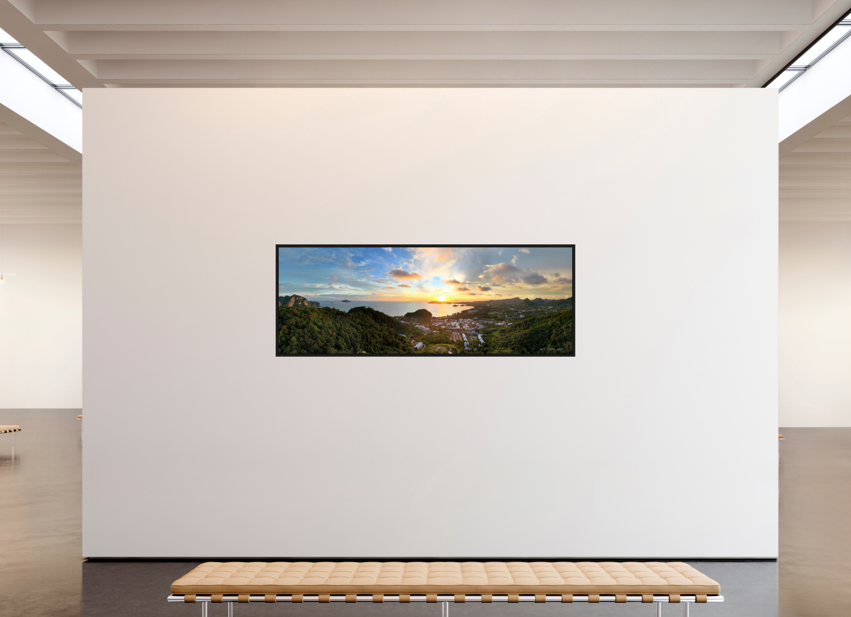 220,6 x 80 cm, Floater Frame Fading Light – Shores of Nopparat Thara, Ao Nang